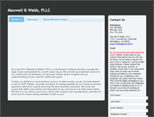 Tablet Screenshot of maxwellwebb.com